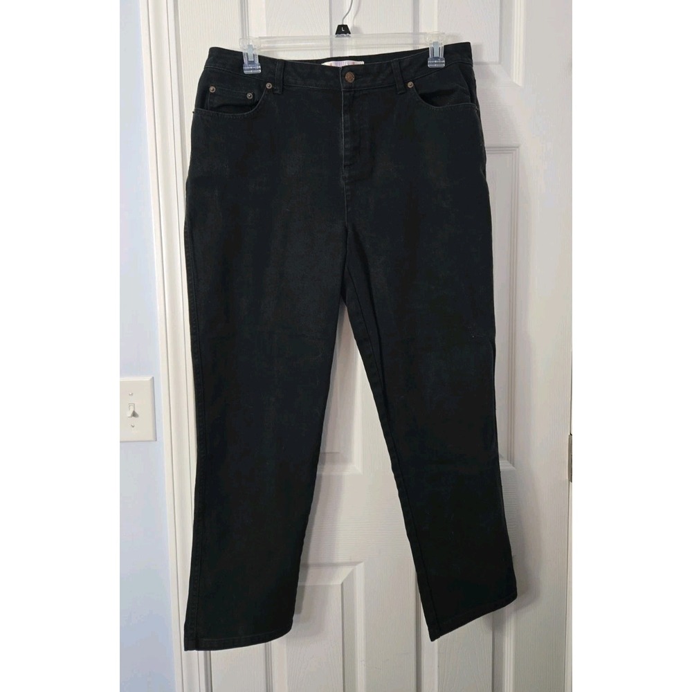 Bill Blass Easy Fit Jeans Womens Size 16 Black mom high rise vintage pants